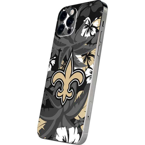 NFL New Orleans Saints Tropical Print iPhone 12 Pro Max Skin